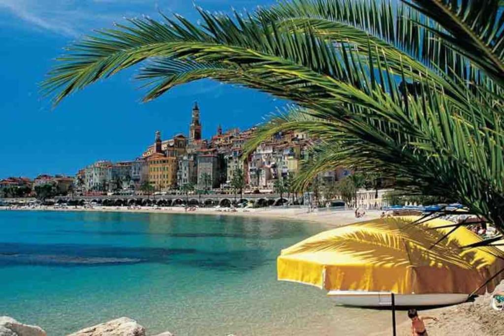 Monaco # Menton - 4 Persons - Hypercenter - Private Parking - Full Renovated - Clim - Fast Wifi - Beach And Sun Exterior photo